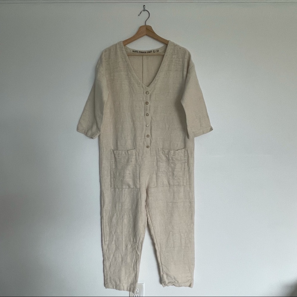 Happy French Gang Textured Jumpsuit